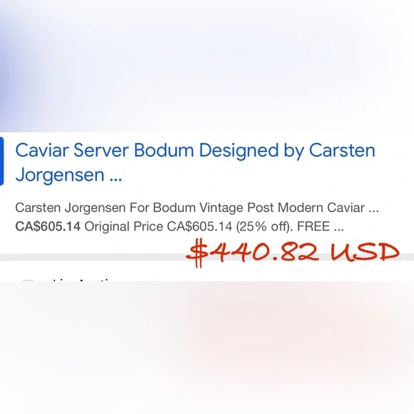 Bodum Vintage Post Modern Caviar Server by Carsten Jørgensen - Picture 11 of 11